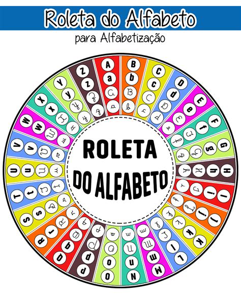 Roleta do Alfabeto .